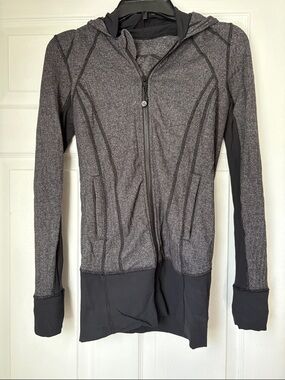 lululemon athletica Gray/Charcoal Zip Hoodie